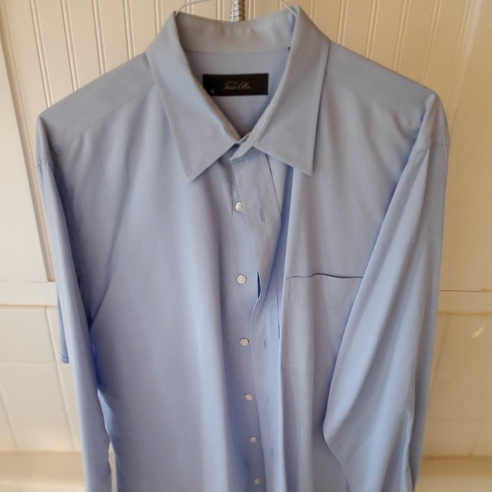 Taso Elba XL Men's Dress Shirt Light Blue